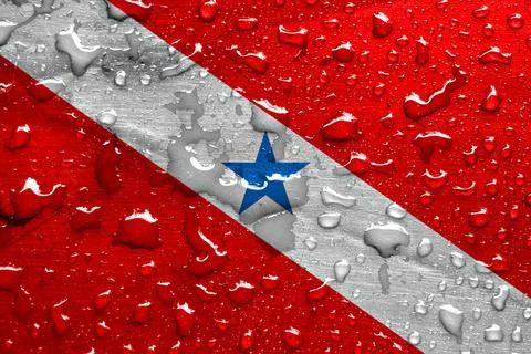 Flag of Para with rain drops flag of Para with rain drops Copyright: xZoon... Fotos Stock