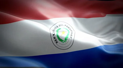Flag of Paraguay Stockbeeldmateriaal 47624402