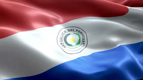 Flag Paraguay Vídeos de archivo 47762555