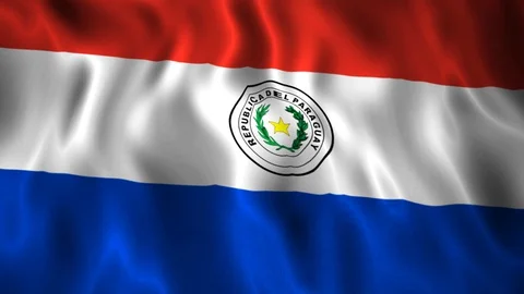 Flag Paraguay Stock Footage 128176513
