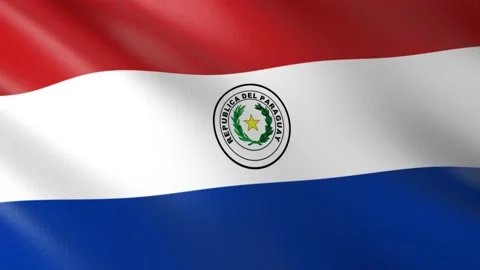 Flag of Paraguay Video stock 151572508