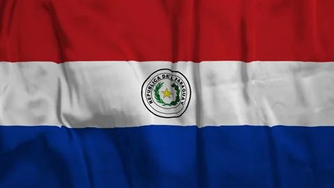 Flag of Paraguay Stock Footage 202266277