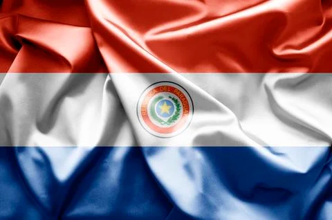 Flag of paraguay Stock Illustration