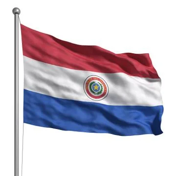 Flag of paraguay Stock Illustration