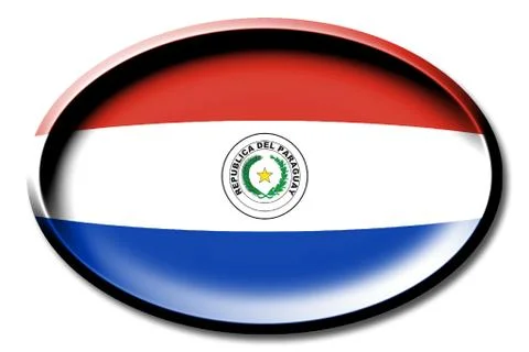 Flag of Paraguay Stockillustratie