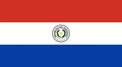 Flag of Paraguay Illustrazione stock