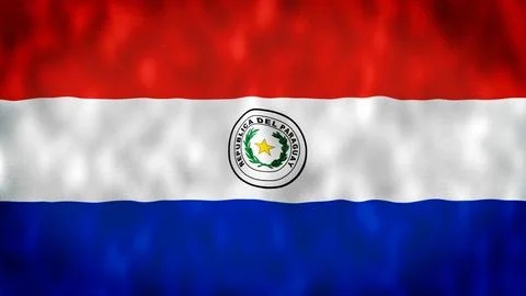 Flag of Paraguay Illustrazione stock