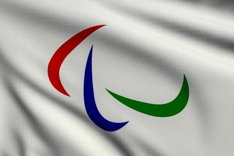 Flag of the paralympic games Stock Illustration