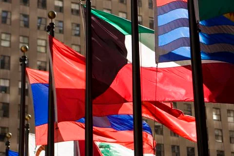 Flag pavilion in nyc Stock Photos