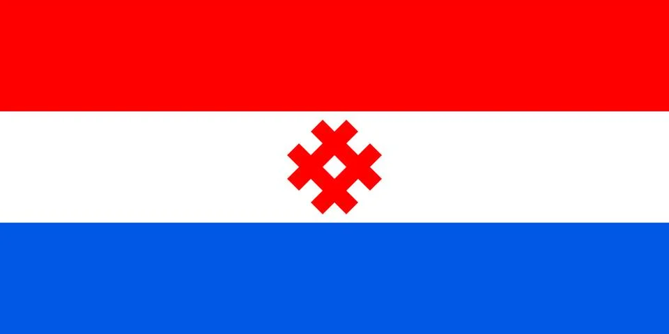 Flag of Permyakia Stock Illustration