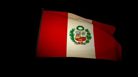 Flag Peru 01 Stock Footage 29266421