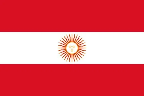 Flag of Peru (1822) Illustrazione stock
