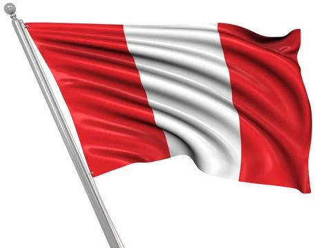 Flag of Peru Flag of Peru , This is a computer generated and 3d rendered i... Stock Photos