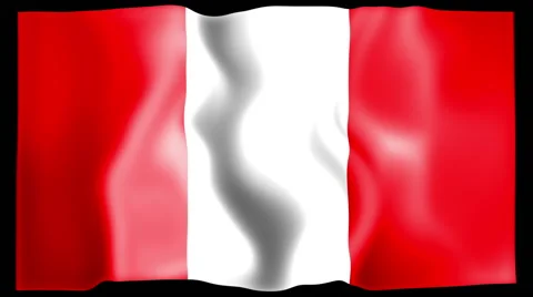 Flag of Peru Stock Footage 46472160