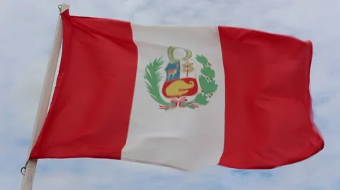Flag of Peru Stock Footage 51768729
