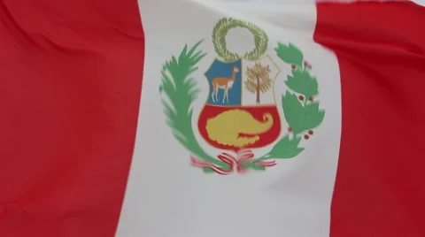 Flag of Peru Stock Footage 51768778