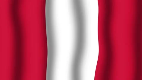 Flag of Peru Stock Footage 175838890