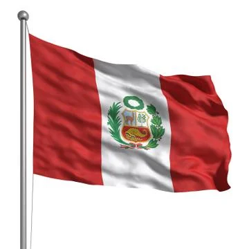 Flag of peru Stock Illustration