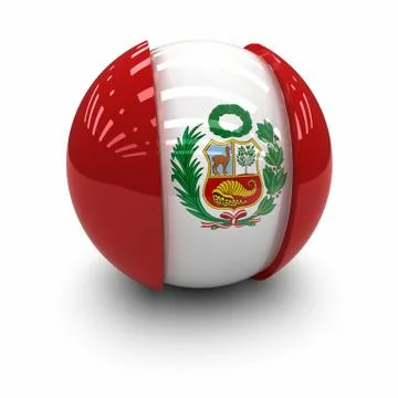 Flag of peru Stock Illustration