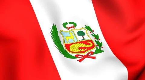 Flag of peru Stock Illustration