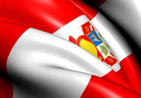 Flag of peru Stock Illustration