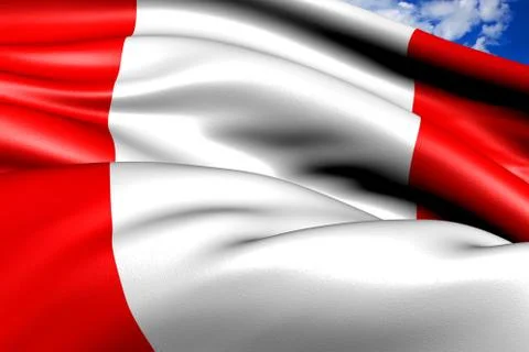 Flag of peru Stock Illustration