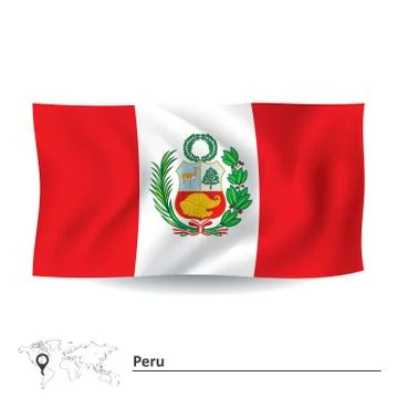 Flag of Peru Stock Illustration