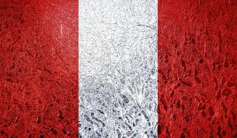 Flag of Peru Illustrazione stock