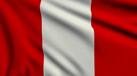 Flag of Peru looping Stock Footage 25512103