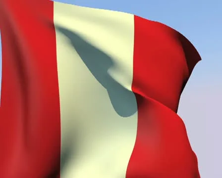 Flag of Peru PAL Stock Footage 14715700