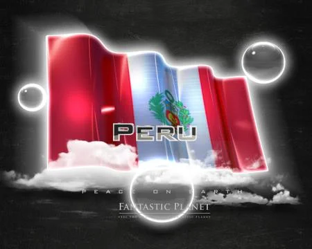 Flag Peru quality designer flag Stock Illustration