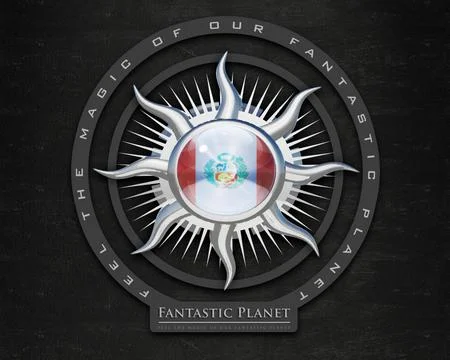 Flag Peru quality designer flag Stock Illustration