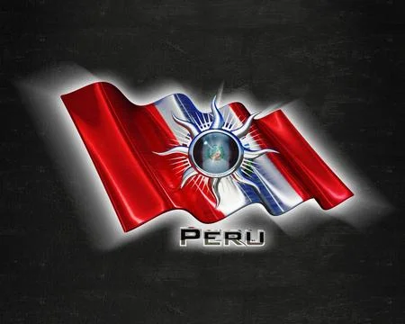 Flag Peru quality designer flag Stock Illustration