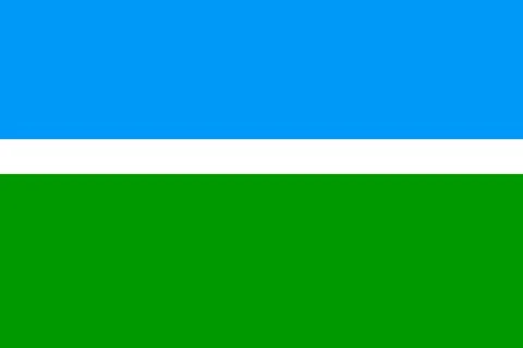 Flag of Pervomaysky district Stock Illustration