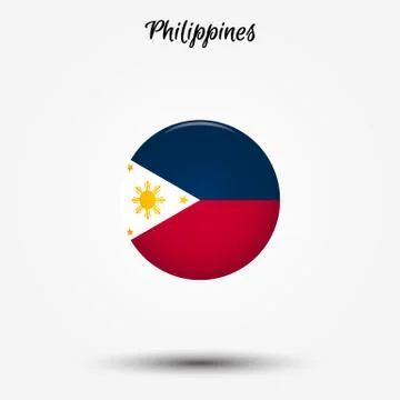 Flag of Philippines icon Stock Illustration
