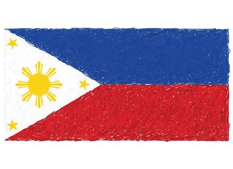 Flag of philippines Stock Illustration
