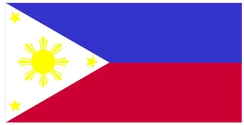 Flag of Philippines 库存插图