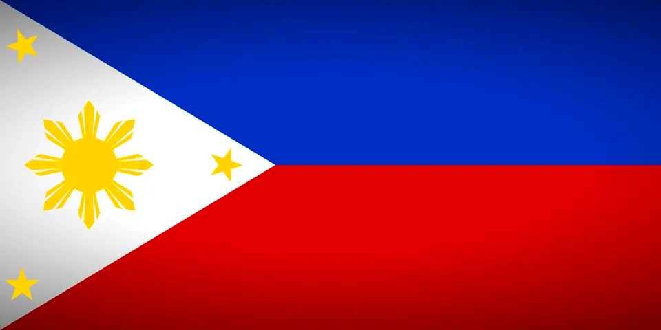 Flag of Philippines. Stock Illustration