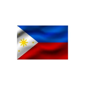 Flag of Philippines. Stock-Illustration