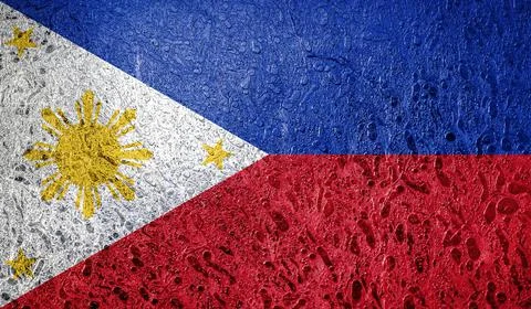 Flag of Philippines Illustrazione stock