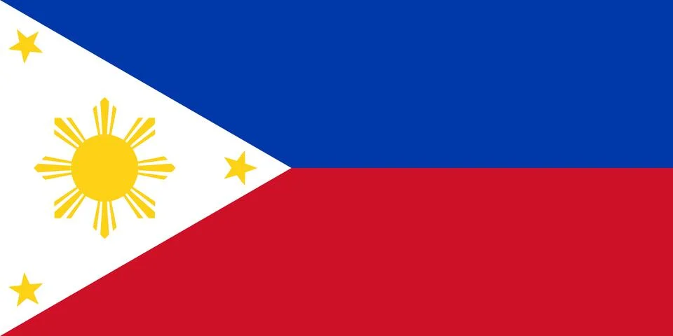 Flag of the Philippines Stock Illustration