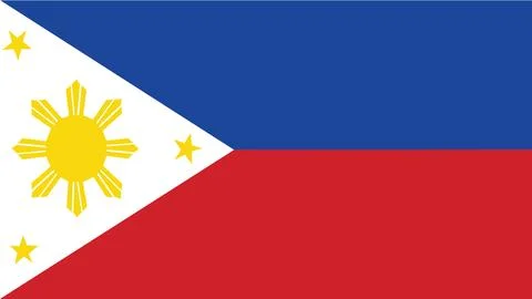 Flag of the Philippines 스톡 일러스트