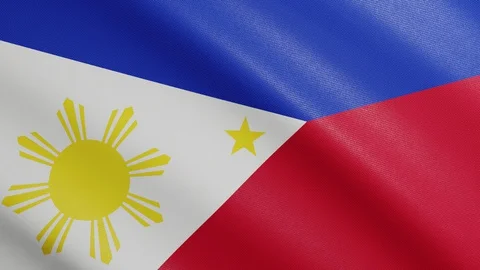 Flag of Philippines with Realistic Fabri... | Stock Video | Pond5