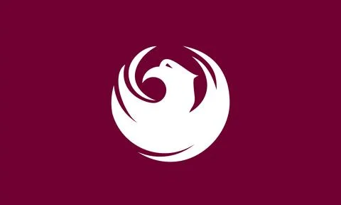 Flag of Phoenix, Arizona Stock Illustration