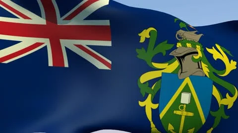 Flag of the Pitcairn Islands HD Stock Footage 14835674