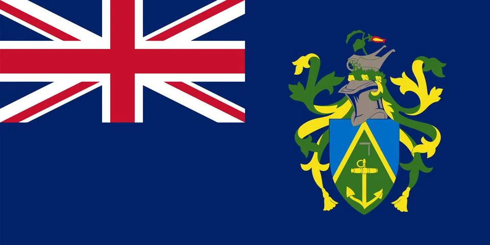 Flag of the Pitcairn Islands Stock Illustration