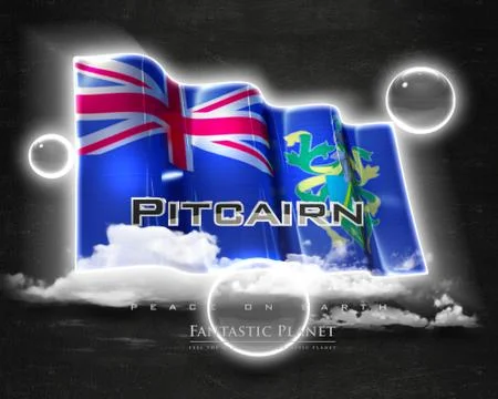Flag Pitcairn quality designer flag Stock Illustration