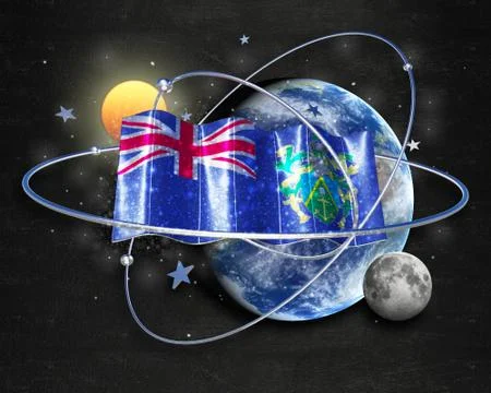 Flag Pitcairn quality designer flag Stock Illustration