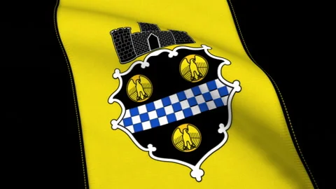 Flag of Pittsburgh City Loop Stock Footage 241163305