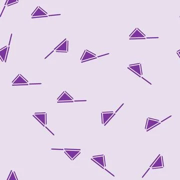 Flag pointer map location glyph seamless pattern Stock Illustration